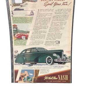 Vintage 1939 Nash Don’t Let Others Spoil Your Fun Ad Advertisement